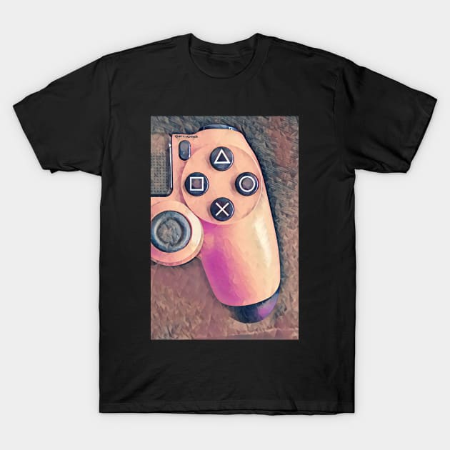 Low poly art of a ps4 controller T-Shirt by Guntah